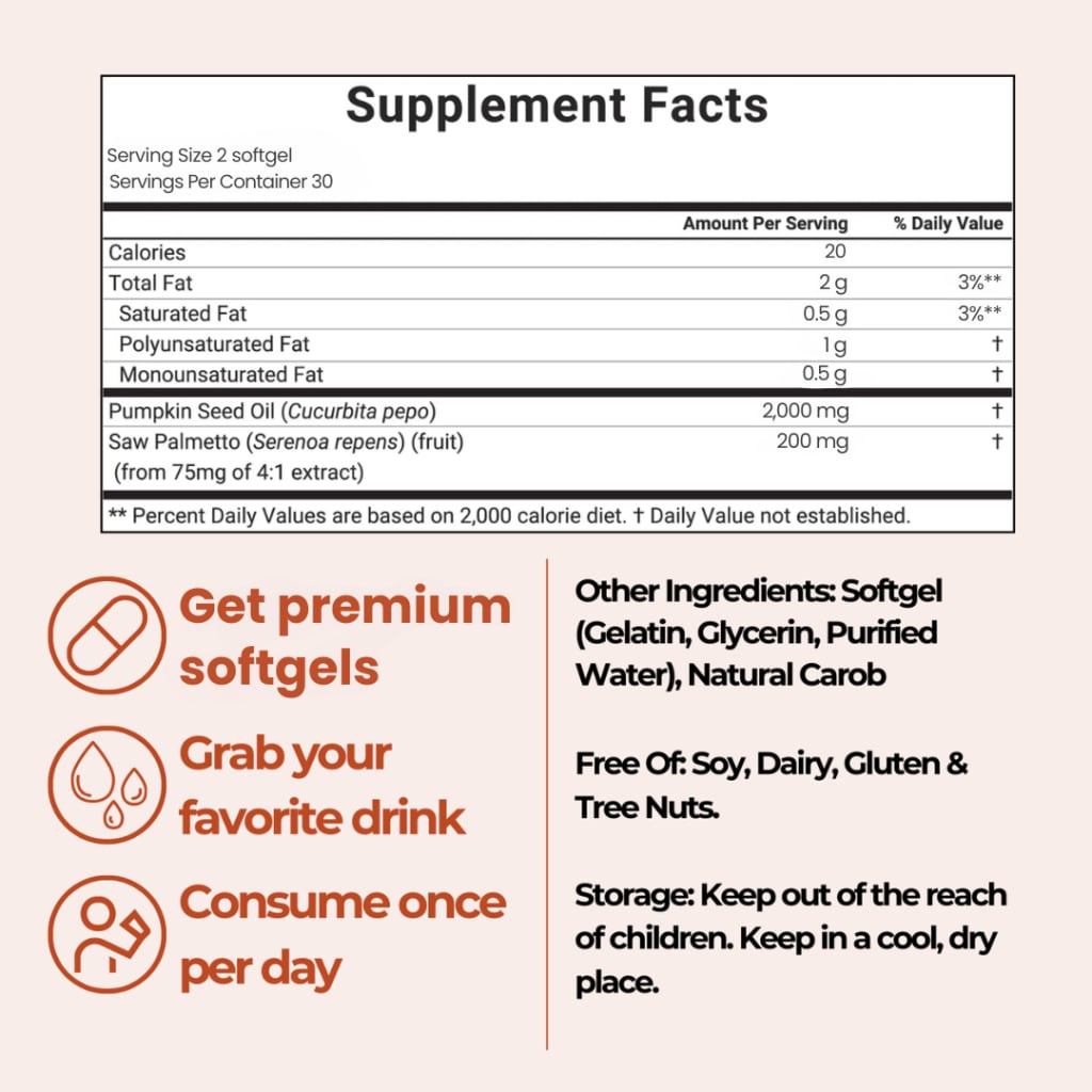 Stranovia Pumpkin Seed Oil Capsules